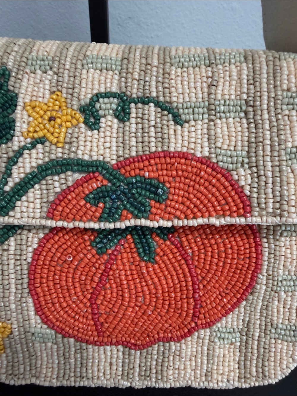 Sol and Mer | Fall Harvest Cottagecore Motif Beaded Shoulder Bag ๐ - Picture 3 of 14
